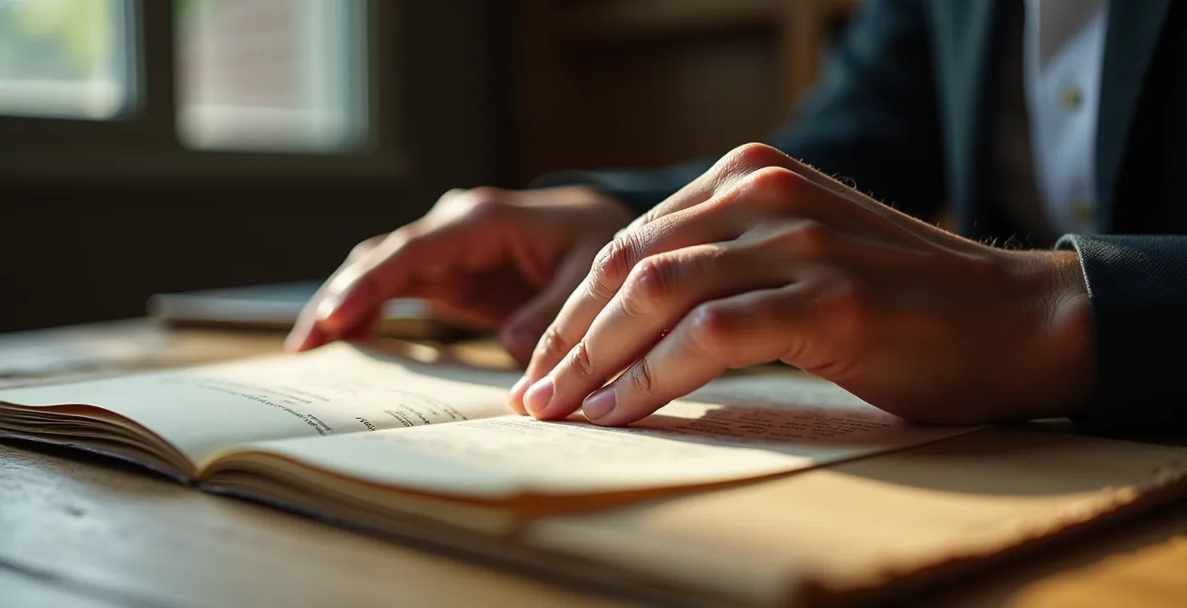 Historische Firmendokumente und moderne Chronik-Gestaltung